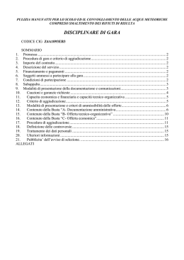02_Disciplinare di Gara