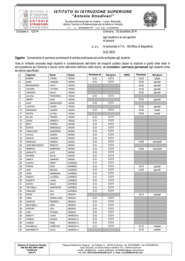 permessi permanenti agli studenti
