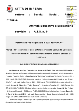 0977 Determina - Comune di Imperia