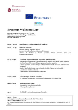 Erasmus Welcome Day