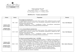 Co.A 5 - Modulo II - Albo Nazionale dei Segretari comunali e