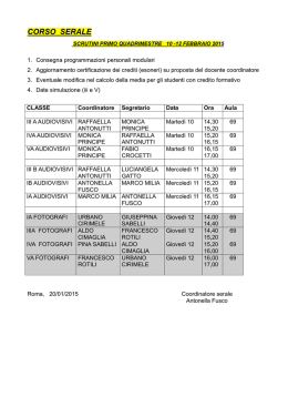 calendario scrutini corso serale