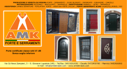 Porte certificate classe wk4 41 dB Senza soglia inferiore