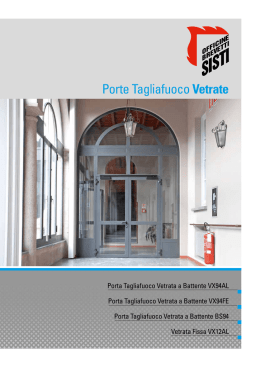 Porte Tagliafuoco Vetrate - Officine Brevetti Sisti S.p.A.