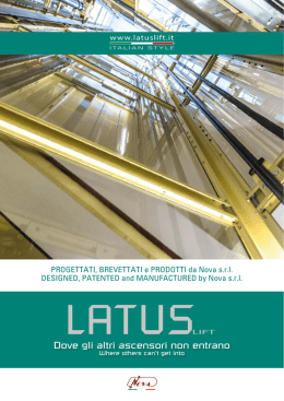 Scarica il catalogo LATUS lift 2014 Italiano