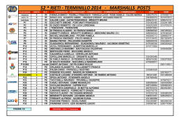 POSTAZIONI UFFICIALI DI GARA 2014