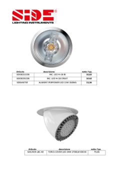 sde0021cob inc. led h=18 bi 10,62 sde0025cob inc. led h