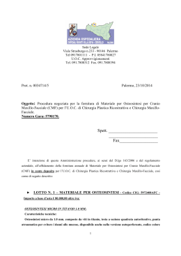 Lettera di invito - Azienda Ospedaliera Ospedali Riuniti Villa Sofia