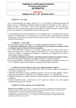 INFORMATIVA IMU 2014 - Comune di Castelnuovo Magra