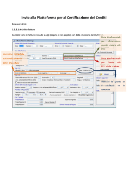 Piattaforma Certificazione dei Crediti Bis