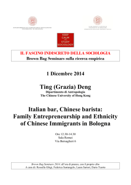Ting (Grazia) Deng Italian bar, Chinese barista