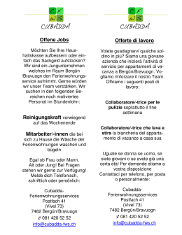 Offene Jobs - Cubadda Ferienwohnungsservices