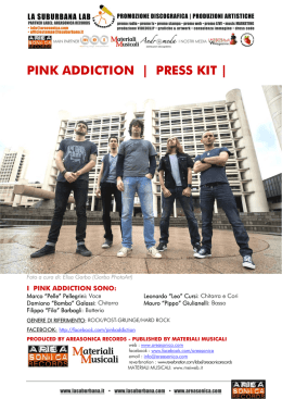 PINK ADDICTION | PRESS KIT |