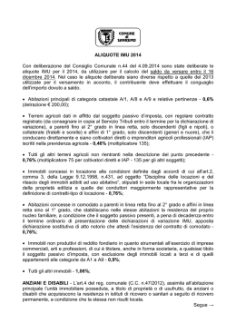 Istruzioni IMU 2014 - Comune di Sanremo