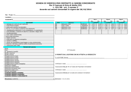 Scheda di Verifica Comune di