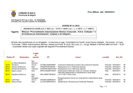 COMUNE DI NOLA Provincia di Napoli Pag. 1 / 4 AVVISO N&deg; 9