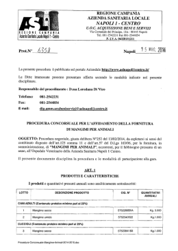 01 Disciplinare MANGIMI PER ANIMALI 2014