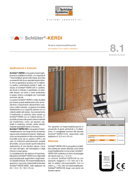 KERDI/KERDI-KEBA | Scheda prodotto (pdf - 0,7 - Schlüter