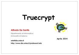 Truecrypt - Dipartimento di Informatica