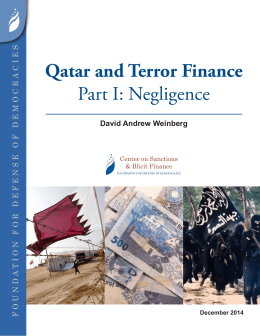 Qatar and Terror Finance Part I: Negligence