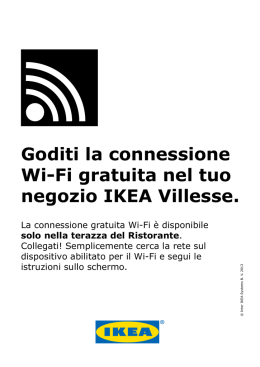 Goditi la connessione Wi-Fi gratuita nel tuo negozio IKEA Villesse.