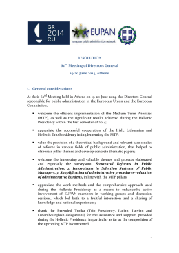 DG Resolution JUNE 2014 FINAL - Dipartimento Funzione Pubblica