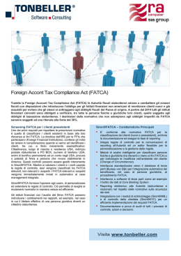 Foreign Accont Tax Compliance Act (FATCA)