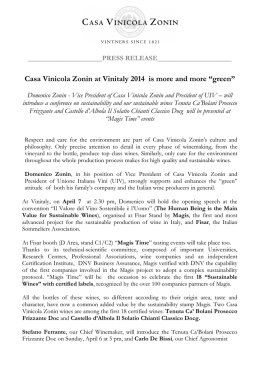 Download sheet - Casa Vinicola Zonin
