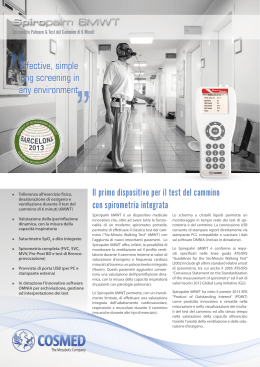 Il primo dispositivo per il test del cammino con