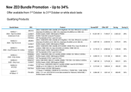 New ZED Bundle Promotion - Up to 34%