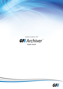 1 Utilizzo di GFI Archiver