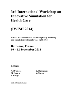 IWISH 2014 - Proceedings.com