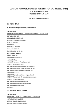 Programma - Ordine dei Geologi del Lazio