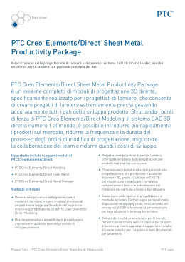 PTC Creo® Elements/Direct® Sheet Metal Productivity