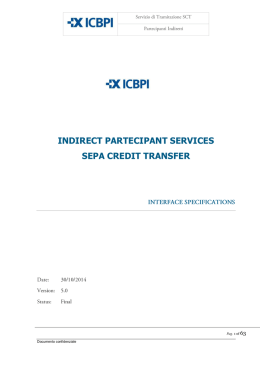 ICBPI ICCREA - Piano di Collaudo SEPA Credit Transfer EPC