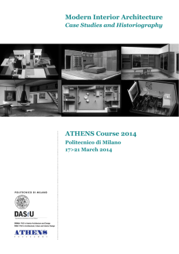 ATHENS Course 2014 Modern Interior Architecture