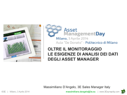 Oltre il monitoraggio - Asset Management Day
