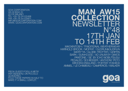 MAN AW15 COLLECTION