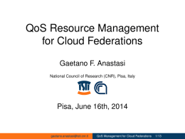 QoS Resource Management for Cloud Federations