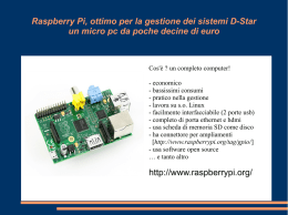 Raspberry Pi, ottimo per la gestione dei sistemi D