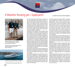 Il Weather Routing per i Superyacht