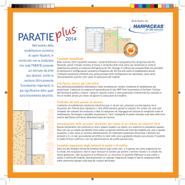 Scarica la brochure delle novità di Paratie Plus 2014