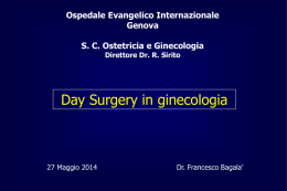 Day Surgery in ginecologia - Ospedale Evangelico Internazionale
