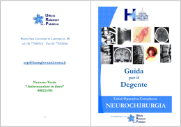 17) Neurochirurgia - Azienda Ospedaliera San Giovanni Addolorata