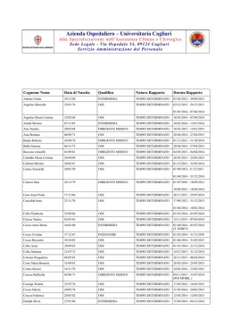 Personale non a tempo indeterminato al 05/09/2014