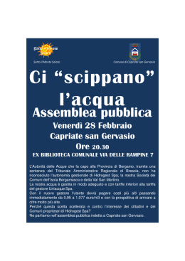 assemblea pubblica - Comune di Capriate San Gervasio