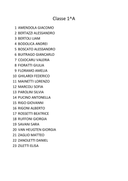 Classe 1^A - ic 1 desenzano 2014-15