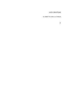 LEX GRATIAE - Aracne editrice