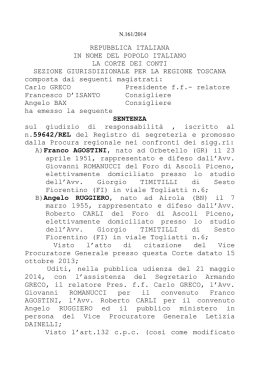 C. Conti, Toscana, 10.09.2014, n. 161