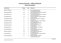 elenco scrutatori Regionali 2014